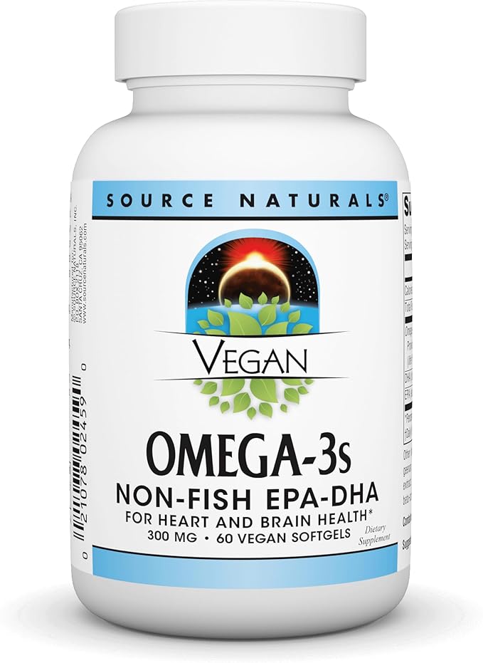 Source Naturals Vegan Omega-3s, Non-Fish EPA-DHA, 300 mg 60 Vegan