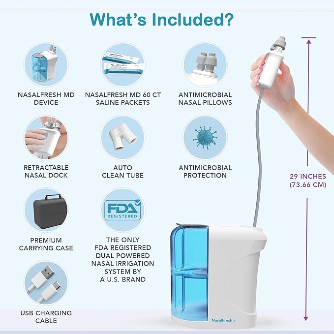 NASALFRESH MD - Dual Powered Nasal -60 Saline 2 Nose