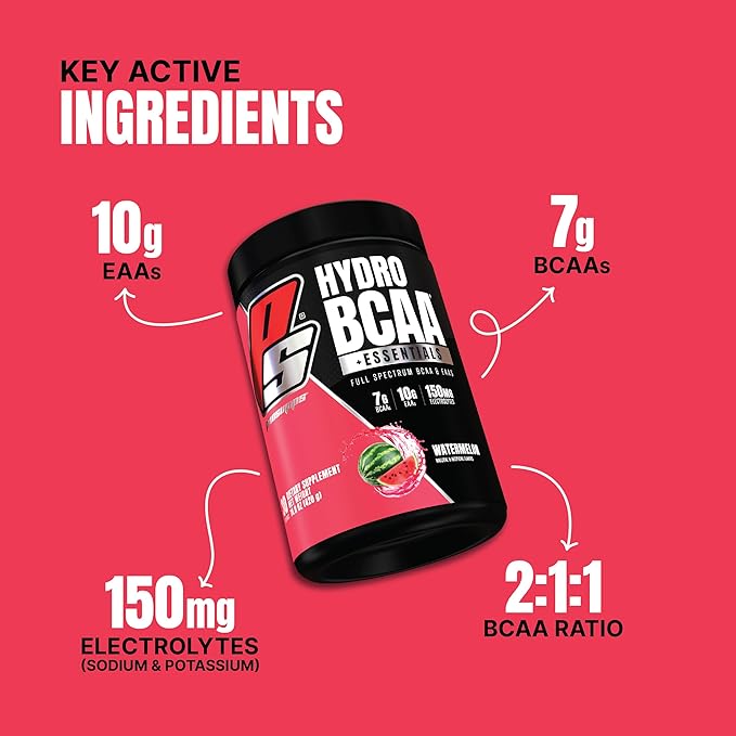 PROSUPPS HydroBCAA BCAA/EAA Full Spectrum Matrix, 7g BCAAs, 3g EAAS, 0g Sugar, 0g Carbs 30 servings)
