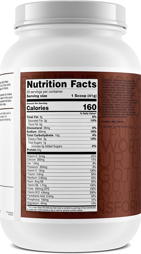 TransformHQ Meal Replacement Shake Powder 28