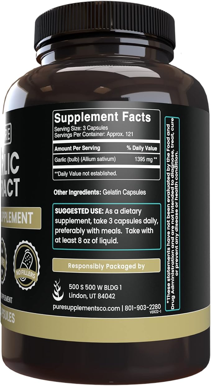 Pure Original Ingredients Garlic Extract (365