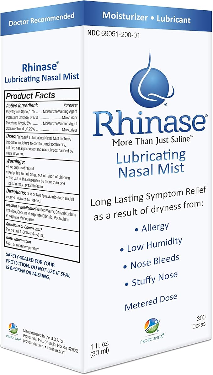 Rhinase Allergy Relief Saline Nasal Spray 300 Sprays