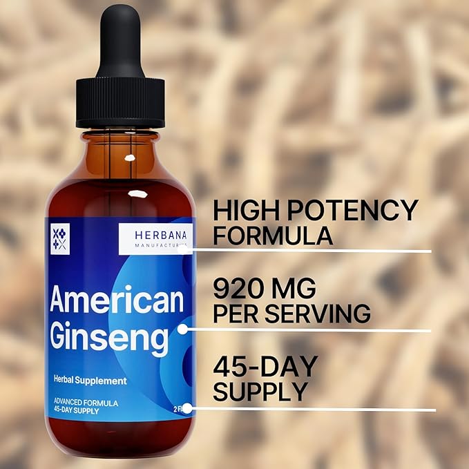 Yin American Ginseng Root 2 fl 45-Day Supply