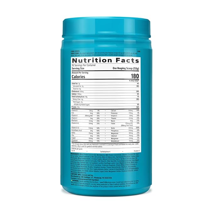 GNC Total Lean | Lean Shake 25 Protein Powder | High-Protein Meal Replacement Shake | Mixed Berry | 16 Servings