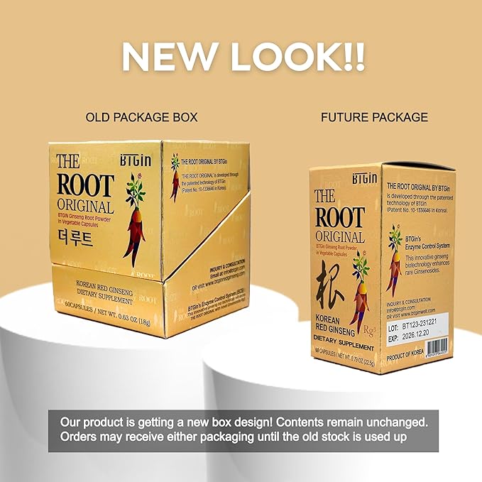 Korean Red Ginseng Capsules, Natural Energy Rg3 Premium