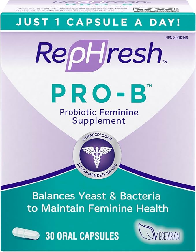 Rephresh Pro-B Probiotic Supplement for Women, 30 Oral 60 Capsules