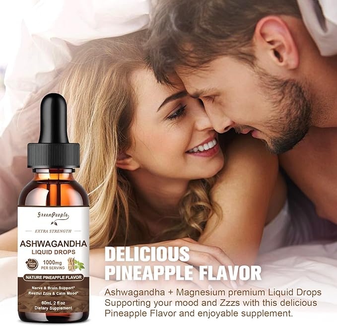 Ashwagandha Liquid Supplement Extra Strength w/L 2 Oz