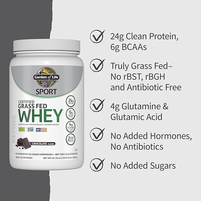 Garden of Life Sport Whey Protein 24g Protein, 20 Servings