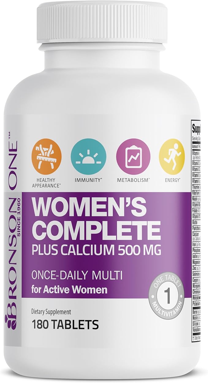 Bronson ONE Daily Women’s Complete Multivitamin 180 Tablets