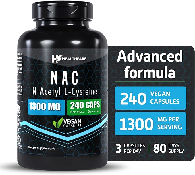 N-Acetyl L-Cysteine (NAC) 1300mg | 240 Capsules
