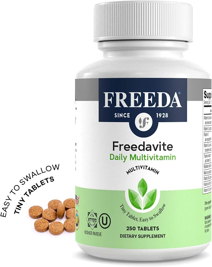 Freedavite Tiny Tablet B1, B2, B2, B6, B6, B12, B12, Biotin, 250 Count