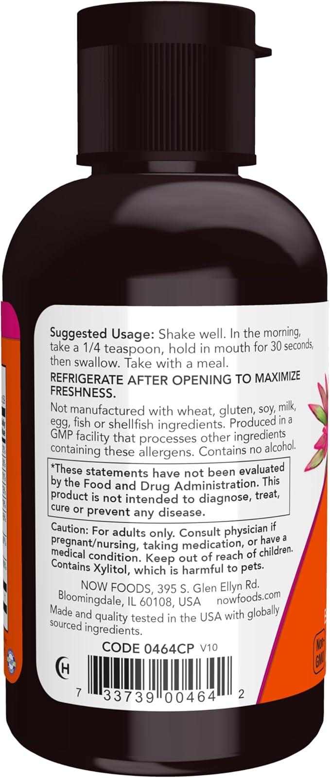 NOW Supplements, Vitamin B-12 Complex Liquid, 2-Ounce