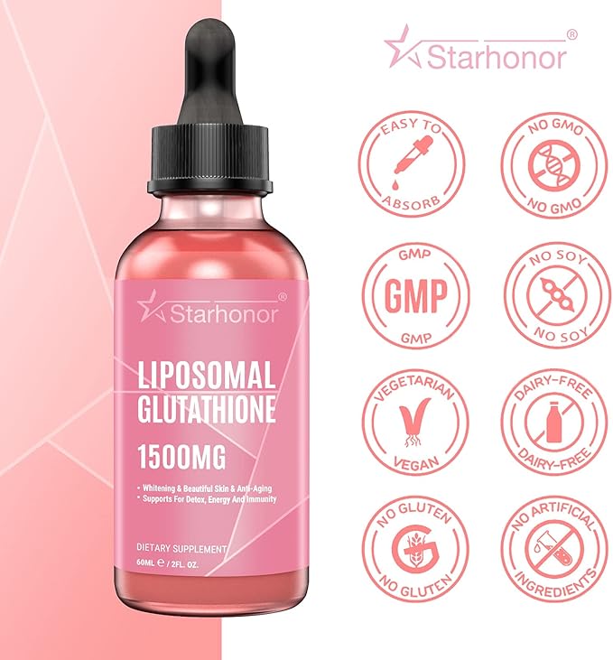 Liposomal Glutathione Liquid 1500 mg, Reduced 4.05 oz