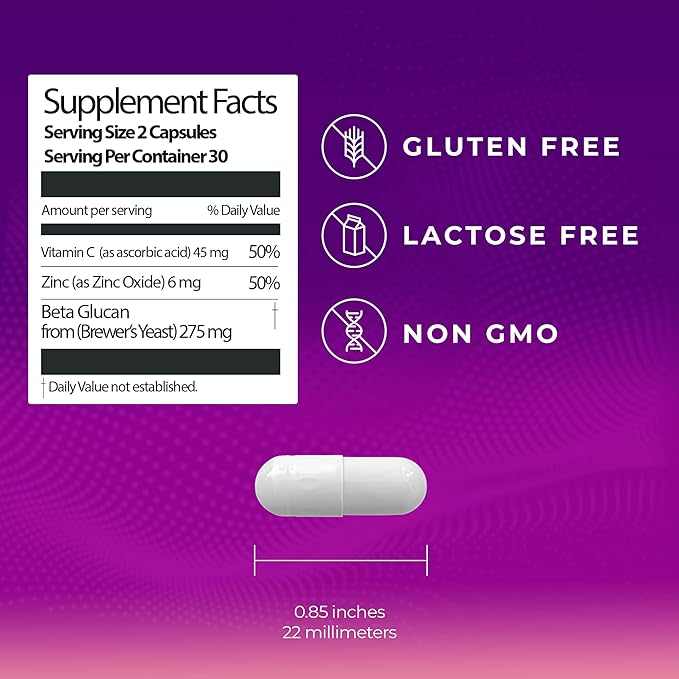 THE-FENSE - Beta Glucan, Vitamin C 60 Capsules.