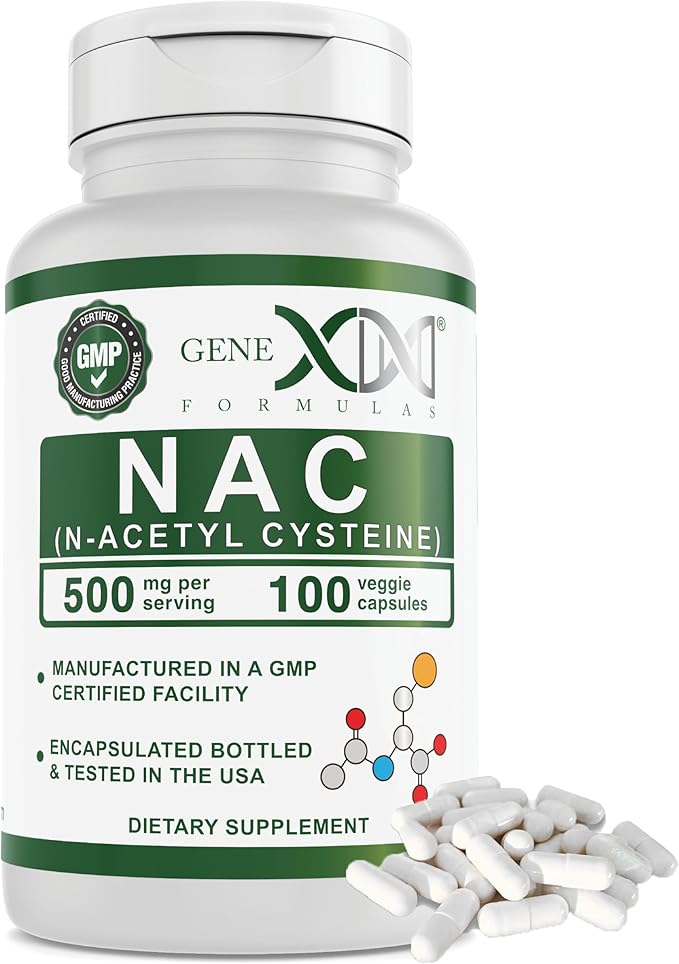 GENEX NAC 500mg (100 Capsules) N-Acetyl (3 Month