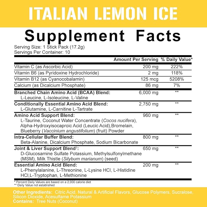 5% Nutrition Rich Piana AllDayYouMay BCAA Powder 9g of