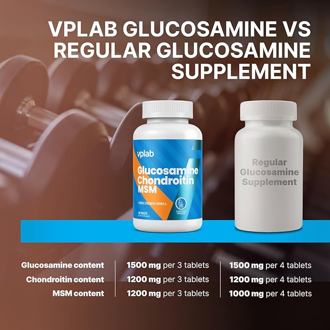 VPLab Glucosamine Chondroitin MSM Complex 2KCl, Chondroitin 180