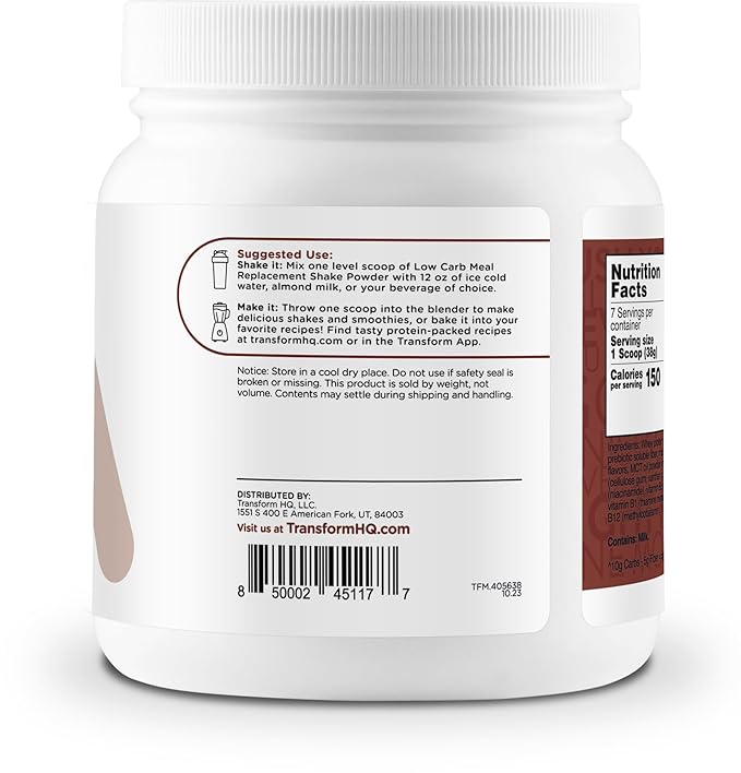 TransformHQ Meal Replacement Shake Powder 7