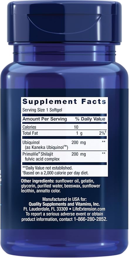 Life Extension Super Ubiquinol CoQ10 200 mg, 30 Softgels