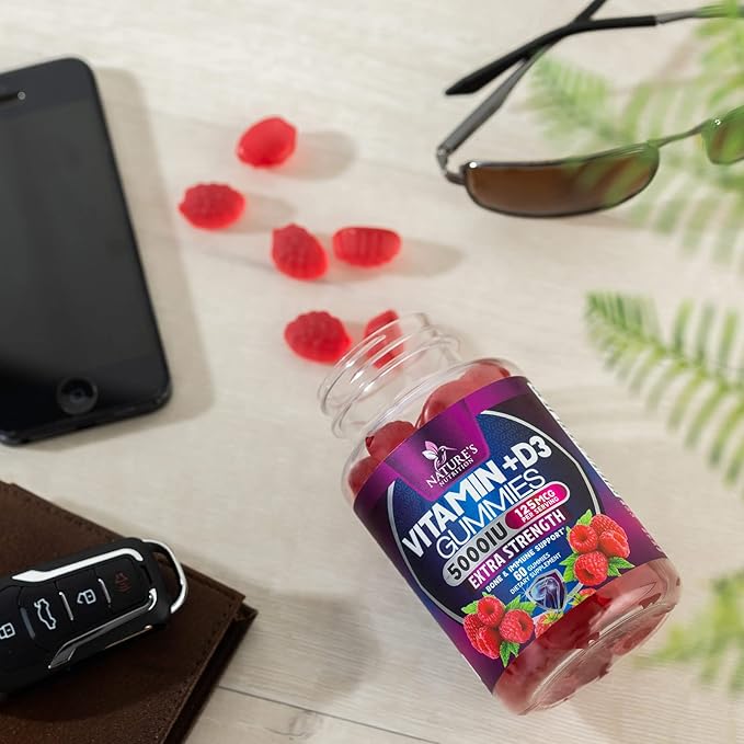 Vitamin D3 Gummies Extra Strength 5000 (125 mcg) 60 Gummies