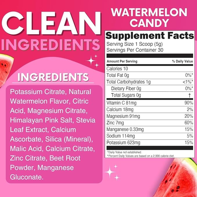 Zero Sugar - Watermelon Candy Electrolytes 30 Servings