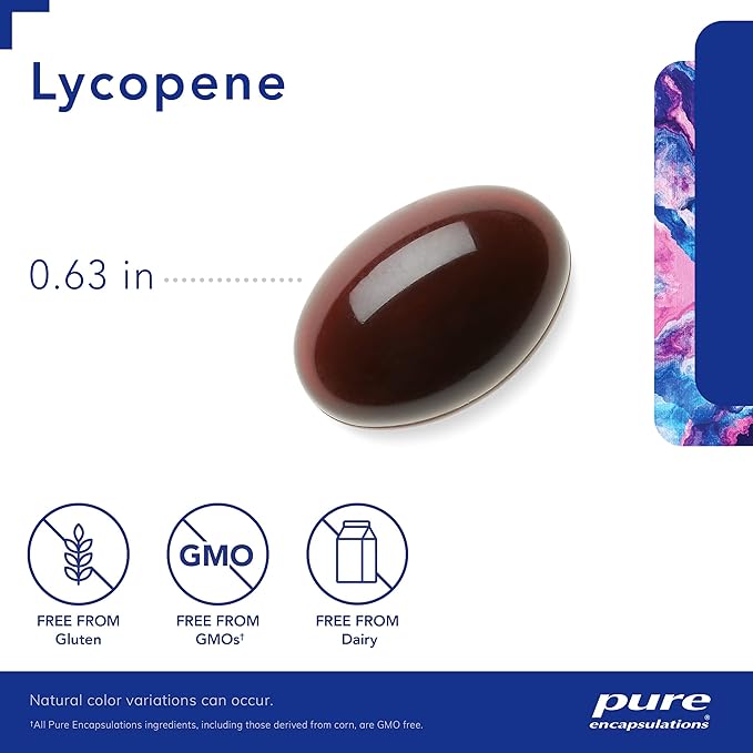Pure Encapsulations Lycopene 20 mg | Dietary Supplement for Cellular and Macular Support | 60 Softgel Capsules