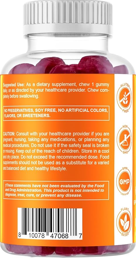 Vitamatic Vitamin D3 Gummies – 5000 IU Per Gummy – 60 Gummies