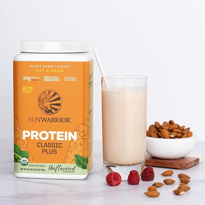 Vegan Organic Protein Powder Plant-based 5 Superfood 30 Servings