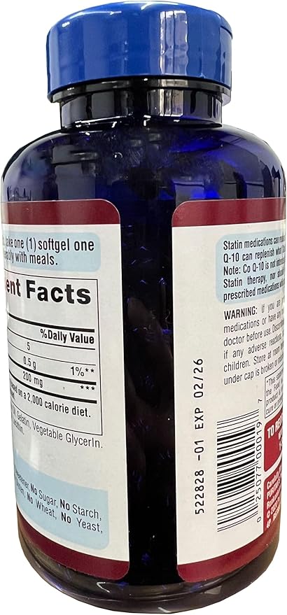 Puri-tans Pride CoQ10 200mg 240 Softgels,