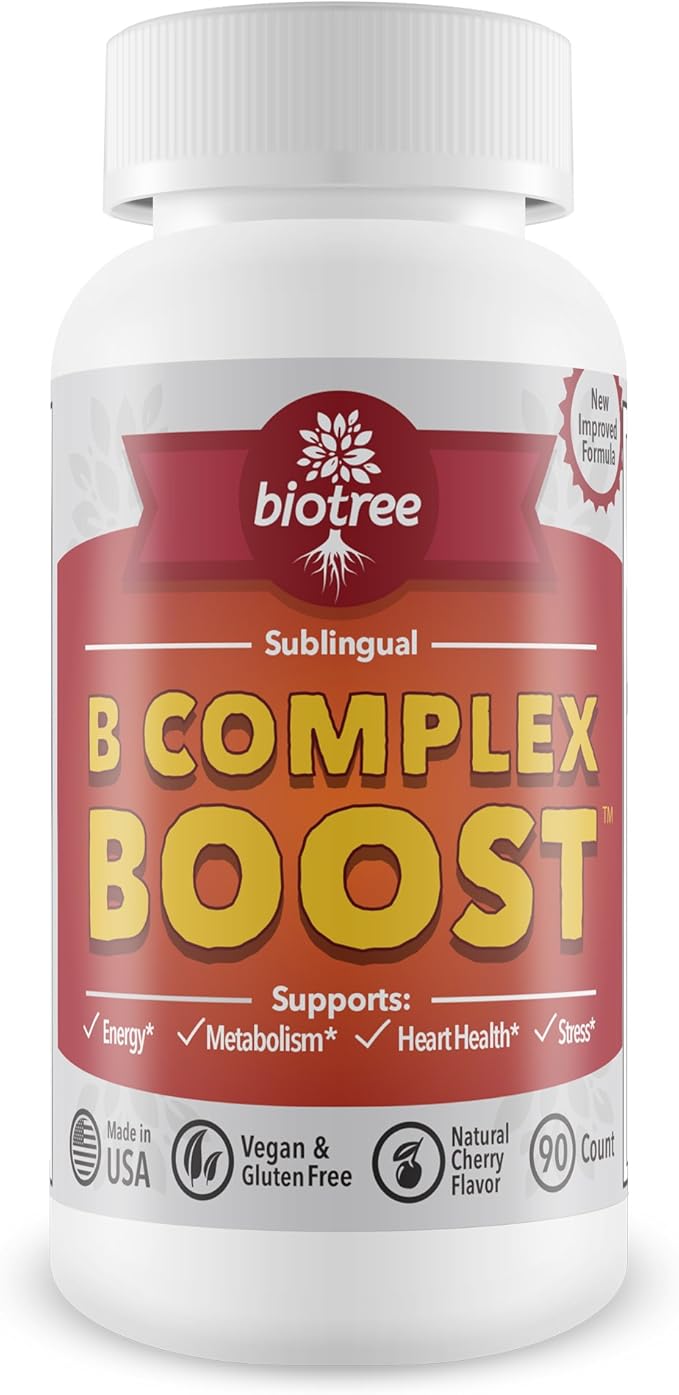 Vitamin B12 Sublingual B Complex Energy B12 Methylcobalamin B6 Biotin 100% Caffeine