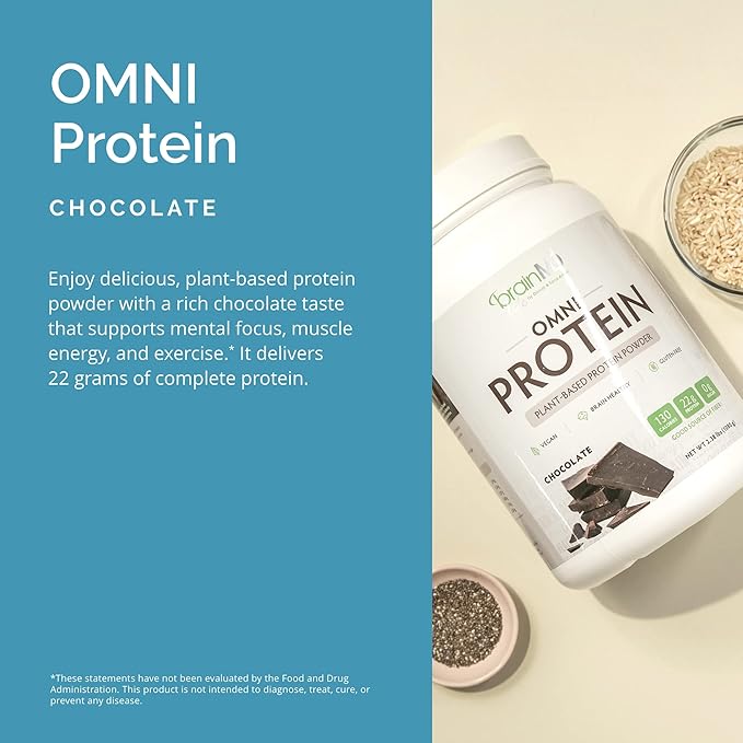 BRAINMD Dr Amen Omni Protein Chocolate 2.38 lbs 30 Servings