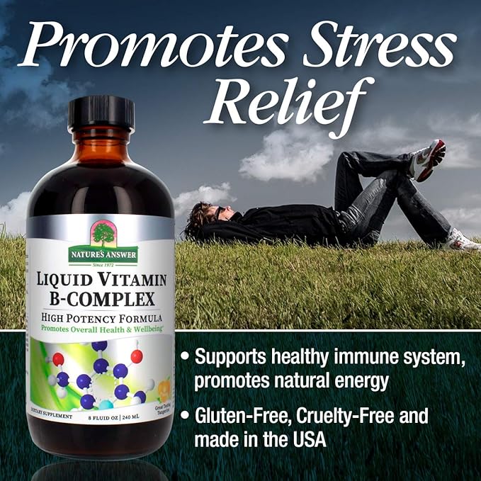 Nature's Answer Liquid Vitamin B-Complex Supports 8oz