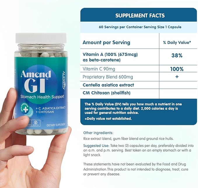 Amend GI All-Natural Stomach Health Support 60 Capsules