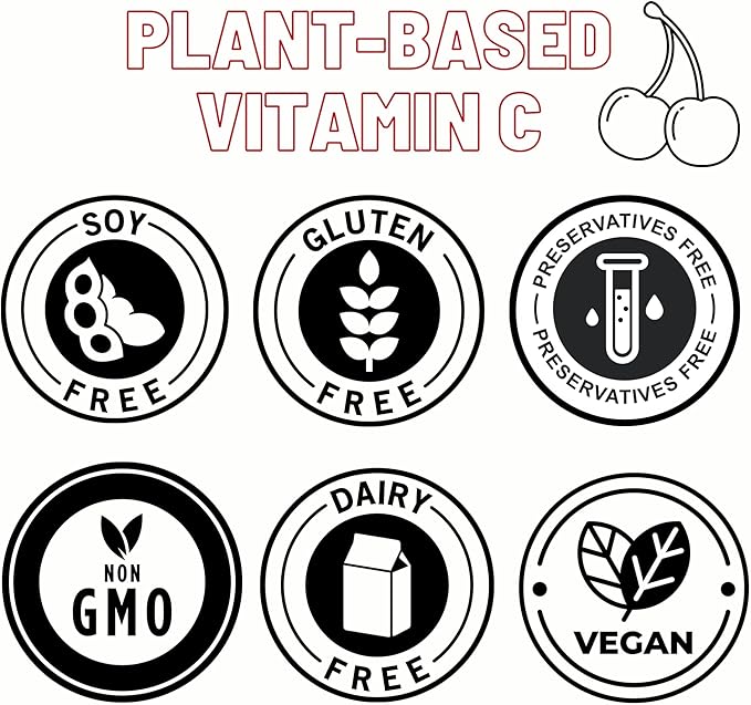 OPTIVIDA Vitamin C Plant-Based Complex: Natural 60 Serv.