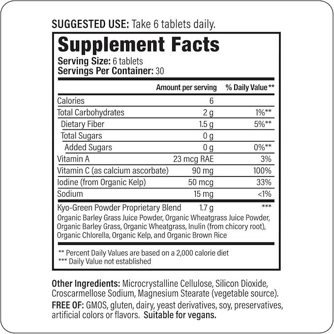 Kyo-Green Greens Blend Energy Tablets, 180