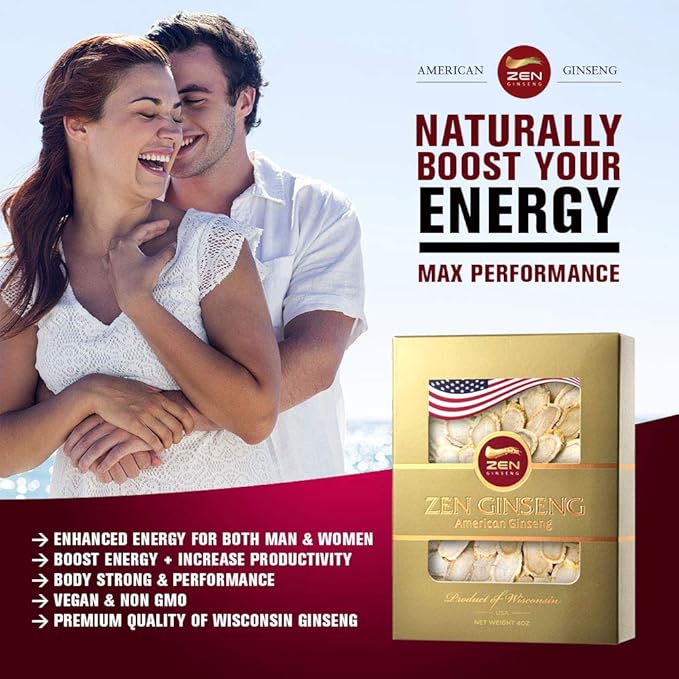 2 Boxes of American Wisconsin Ginseng Slices 8 Oz.