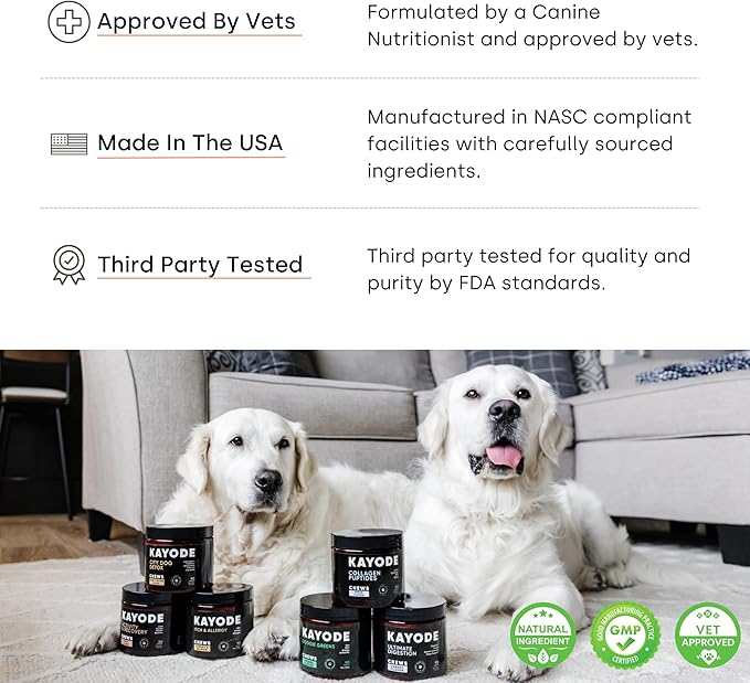Kayode Daily Multi - Dog Multivitamin & Superfood Chew. Fill Nutrient Gaps. Helps Joints, Digestion, Heart, Brain, Urinary & More. Add Nutrients Dog Food Misses. Great for Puppies Too.