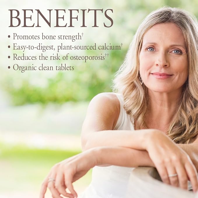 Garden of Life Organics Plant Calcium D3, and MK7, Gluten-Free 60 Day