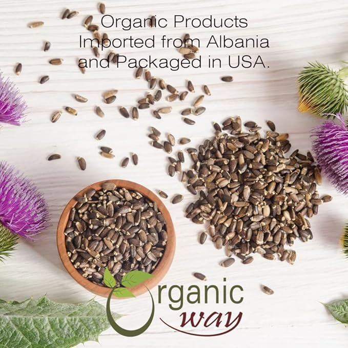 Organic Way Whole Milk Thistle Seeds (4 Ounce 1)