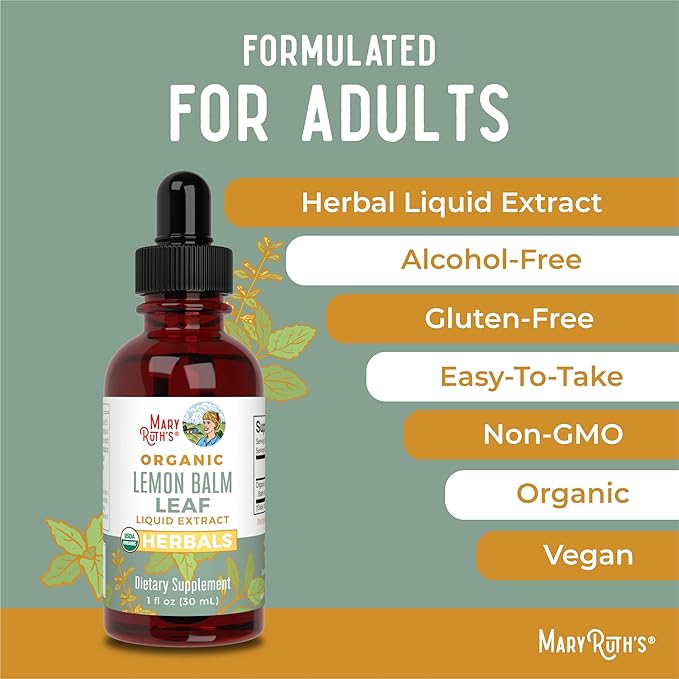 MaryRuth Organics Lemon Balm Leaf 1 Fl