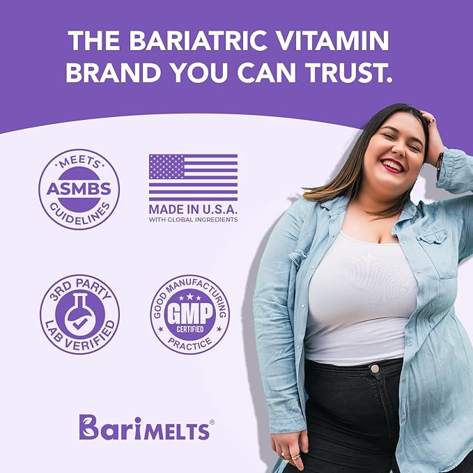 BariMelts Vitamin B12 Plus 3 Month (90 Fast-Dissolving B12, Vitamin B6, Methylated