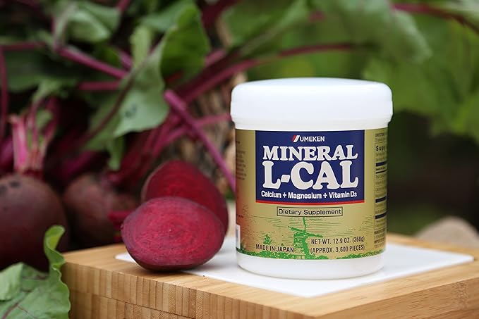 Umeken Mineral L-Cal Supplement, Large bottle, 6 month D3 and 360g, 3600 3600 Balls 2)