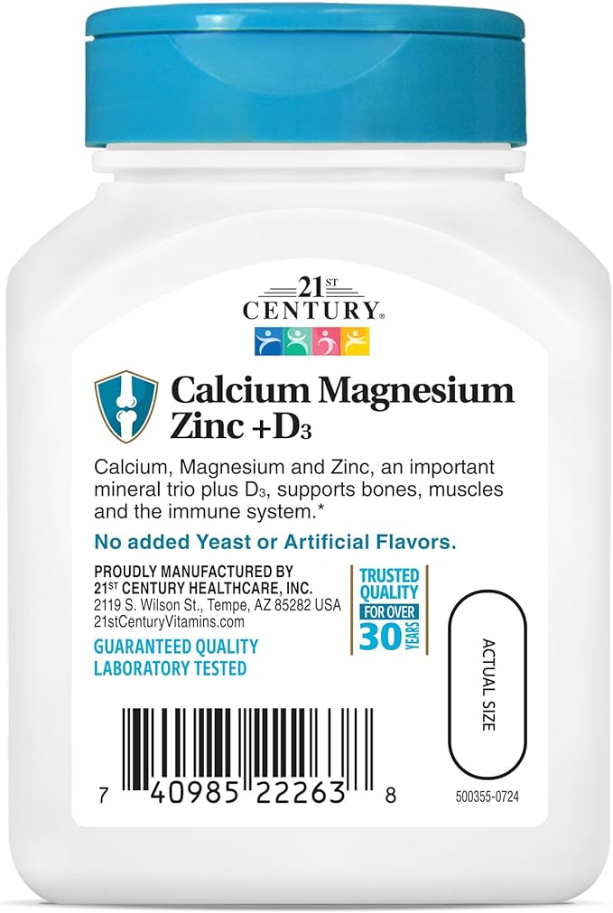 21st Century Cal Mag Zinc +D 90 Count