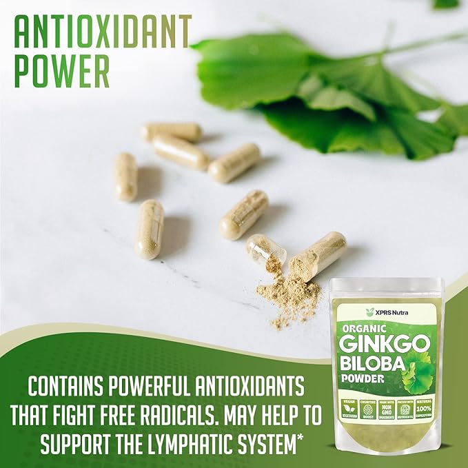 XPRS Nutra Organic Ginkgo Biloba Powder (8 oz)