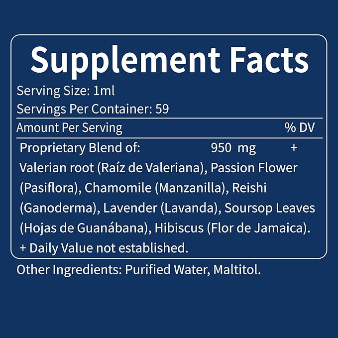 Sleep Support Drops, Gotas de Pasiflora Tincture.4oz