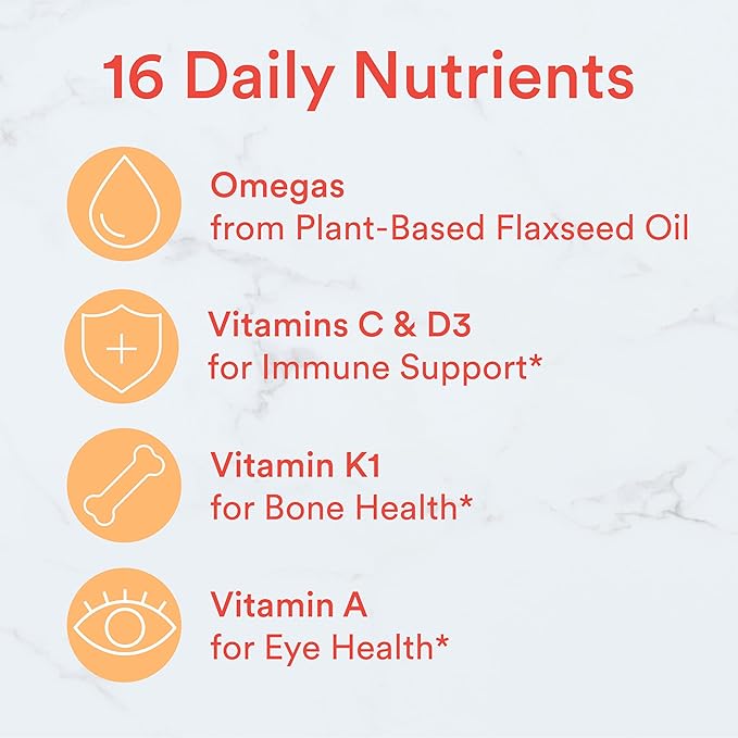 SmartyPants Kids Multivitamin Gummies, Sugar Free: 3 (ALA), D3, C, B12, B6, B6, Vitamin 44 Count (22 Day