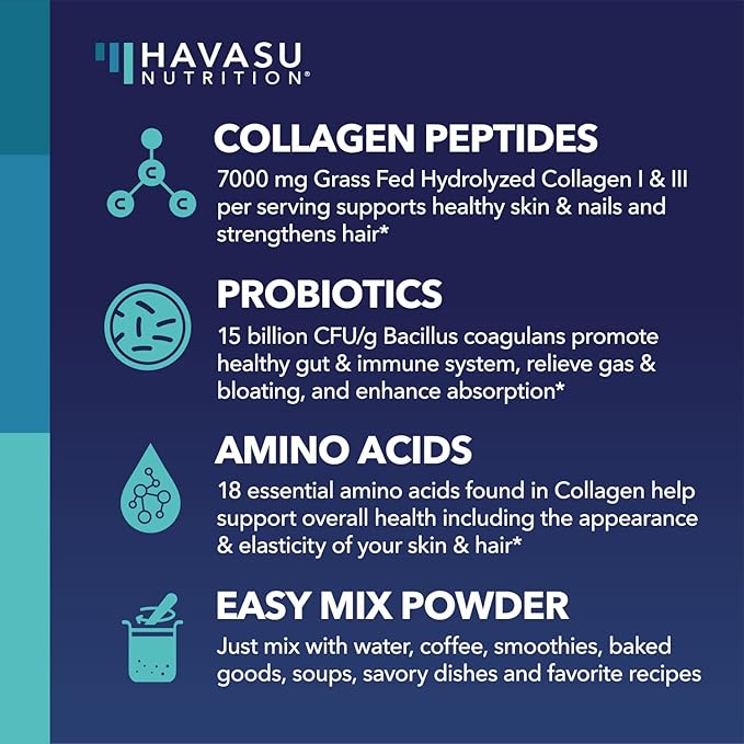 Collagen Peptides Powder with Probiotics GLP-1 Nutritional