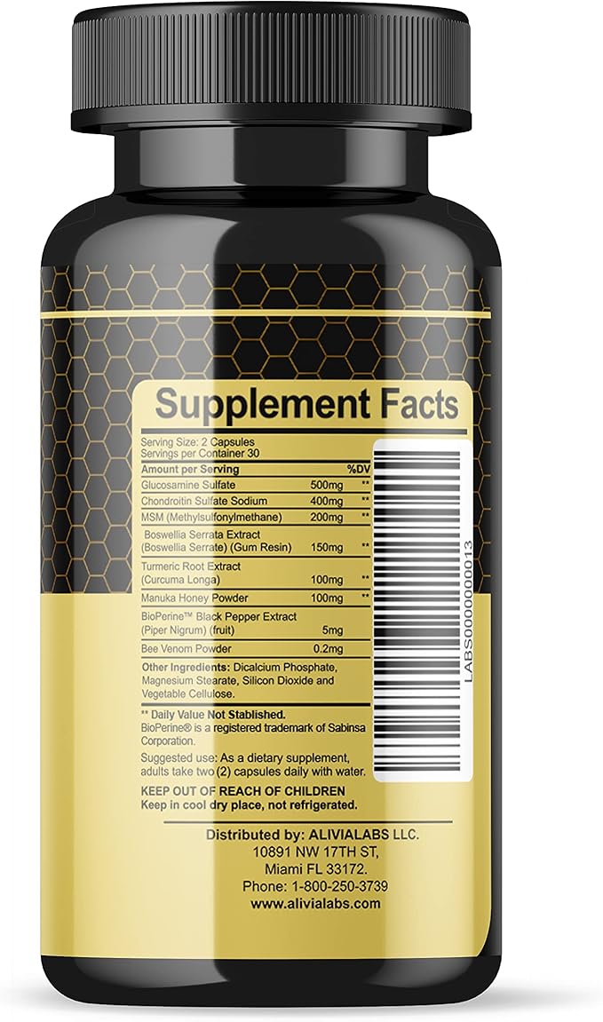 Glucosamine Supplement - Joint/Muscle Support - 60 Capsules 2 Pack