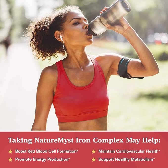 Iron Supplement, 36 mg of Elemental B6, B12, B12, folate, 60 Veggie