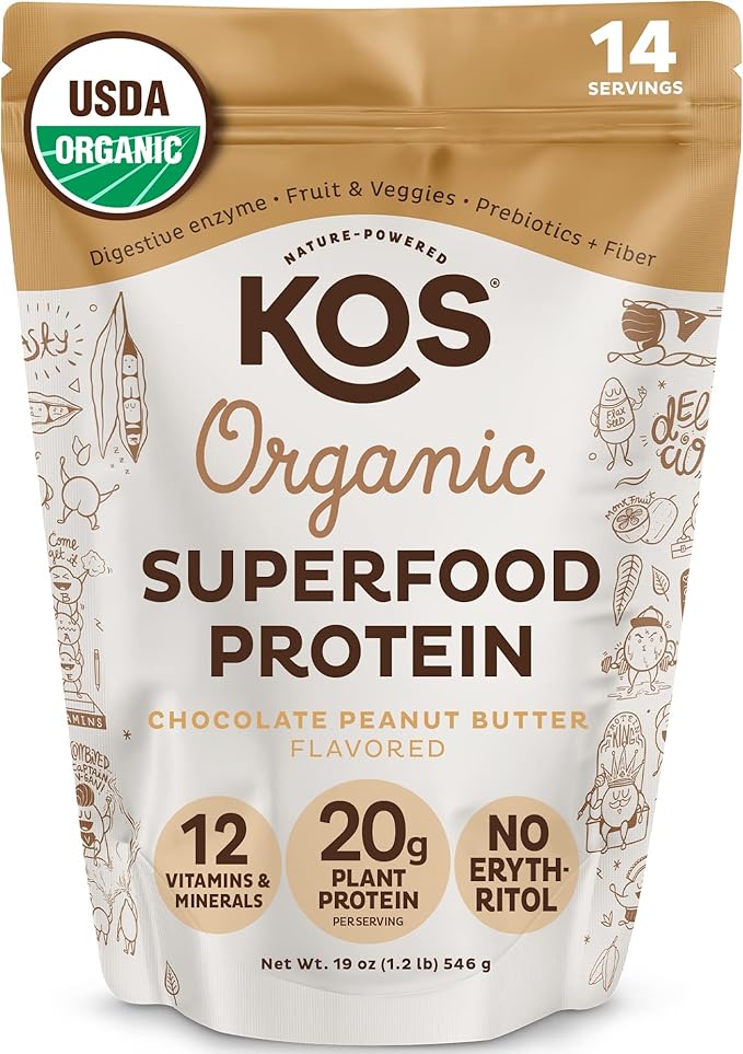 KOS Plant Based Protein Powder, No 14 Servings
